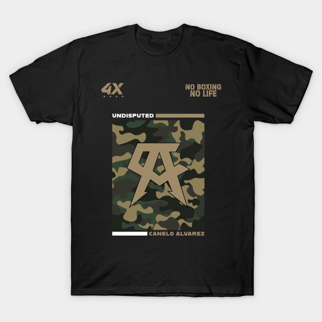 Canelo Camouflage 4x Champion T-Shirt by cagerepubliq